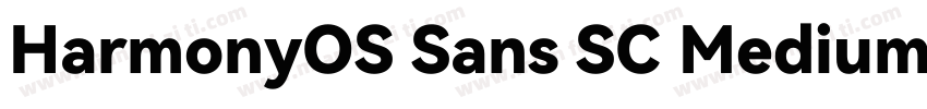 HarmonyOS Sans SC Medium (正文)字体转换